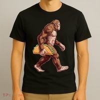 Bigfoot Carrying Taco Funny Cinco De Mayo Sasquatch T-Shirt thumb 3