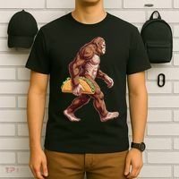 Bigfoot Carrying Taco Funny Cinco De Mayo Sasquatch T-Shirt thumb 6