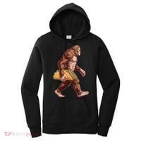 Bigfoot Carrying Taco Funny Cinco De Mayo Sasquatch Women's Hoodie thumb 0