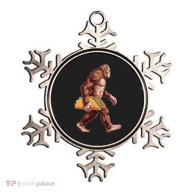 Bigfoot Carrying Taco Funny Cinco De Mayo Sasquatch Ornament