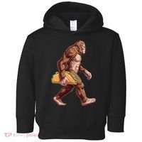 Bigfoot Carrying Taco Funny Cinco De Mayo Sasquatch Toddler Hoodie thumb 0