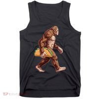 Bigfoot Carrying Taco Funny Cinco De Mayo Sasquatch Tank Top thumb 0