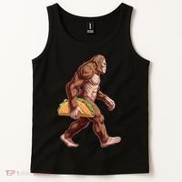 Bigfoot Carrying Taco Funny Cinco De Mayo Sasquatch Tank Top thumb 2