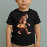 Bigfoot Carrying Taco Funny Cinco De Mayo Sasquatch Toddler T-Shirt thumb 2