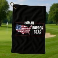 Border Czar Tom Homan Trump President Elect Maga Support Golf Towel thumb 1