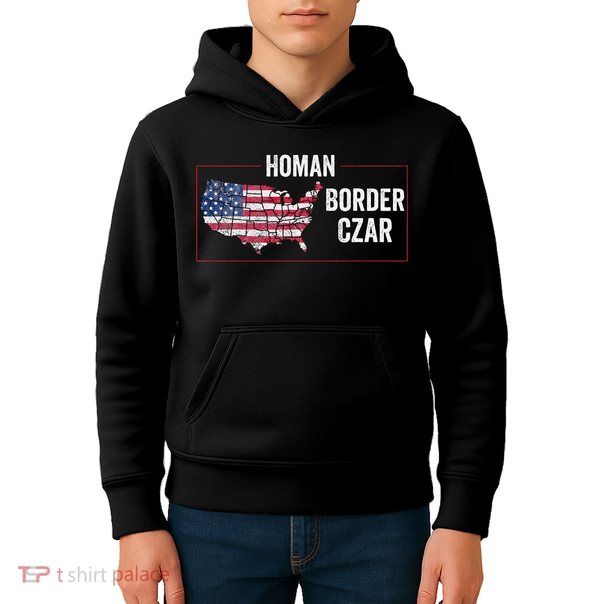 Border Czar Tom Homan Trump President Elect Maga Support Kids Hoodie