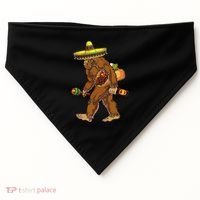 Bigfoot Carrying Taco El Squatcho Beer Pacho Sombrero Lover USA-Made Doggie Bandana thumb 0