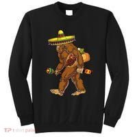 Bigfoot Carrying Taco El Squatcho Beer Pacho Sombrero Lover Sweatshirt thumb 0