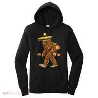 Bigfoot Carrying Taco El Squatcho Beer Pacho Sombrero Lover Women's Hoodie thumb 0