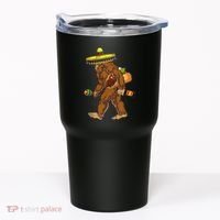 Bigfoot Carrying Taco El Squatcho Beer Pacho Sombrero Lover Tumbler thumb 0