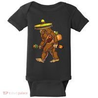 Bigfoot Carrying Taco El Squatcho Beer Pacho Sombrero Lover Baby Bodysuit thumb 0