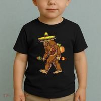 Bigfoot Carrying Taco El Squatcho Beer Pacho Sombrero Lover Toddler T-Shirt thumb 2