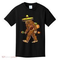 Bigfoot Carrying Taco El Squatcho Beer Pacho Sombrero Lover Kids T-Shirt thumb 0