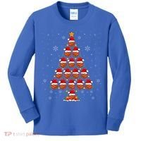 Basketball Christmas Tree Lights Santa Hat Basketball Xmas Gift Kids Long Sleeve Shirt thumb 0