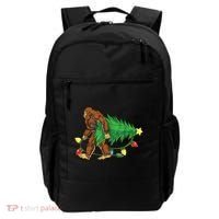 Bigfoot Christmas Tree Lights Xmas Boys Sasquatch Lovers Backpack thumb 0