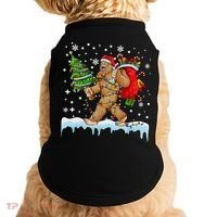 Bigfoot Christmas Tree Lights Xmas Sasquatch Lovers Doggie Tank thumb 0