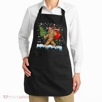Bigfoot Christmas Tree Lights Xmas Sasquatch Lovers Apron thumb 2