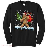 Bigfoot Christmas Tree Lights Xmas Sasquatch Lovers Sweatshirt thumb 0