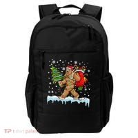 Bigfoot Christmas Tree Lights Xmas Sasquatch Lovers Backpack thumb 0