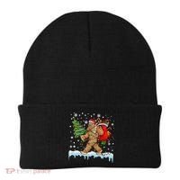 Bigfoot Christmas Tree Lights Xmas Sasquatch Lovers Beanie thumb 0