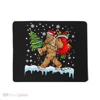 Bigfoot Christmas Tree Lights Xmas Sasquatch Lovers Mousepad thumb 0
