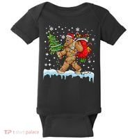 Bigfoot Christmas Tree Lights Xmas Sasquatch Lovers Baby Bodysuit thumb 0