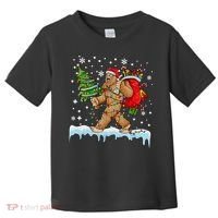 Bigfoot Christmas Tree Lights Xmas Sasquatch Lovers Toddler T-Shirt thumb 0