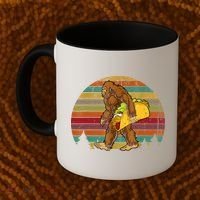 Bigfoot Carrying Taco Funny Cinco De Mayo Boy Men Sasquatch Coffee Mug thumb 2