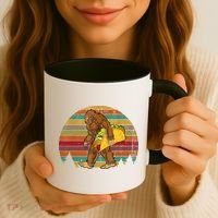 Bigfoot Carrying Taco Funny Cinco De Mayo Boy Men Sasquatch Coffee Mug thumb 3