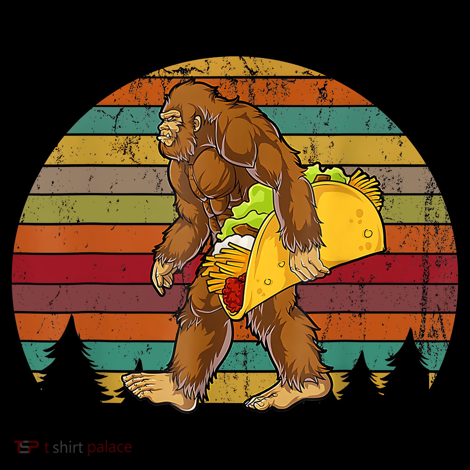Bigfoot Carrying Taco Funny Cinco De Mayo Boy Men Sasquatch Coffee Mug