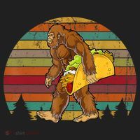 Bigfoot Carrying Taco Funny Cinco De Mayo Boy Men Sasquatch Beanie thumb 2