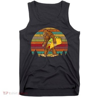 Bigfoot Carrying Taco Funny Cinco De Mayo Boy Men Sasquatch Tank Top