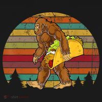Bigfoot Carrying Taco Funny Cinco De Mayo Boy Men Sasquatch Toddler T-Shirt thumb 4