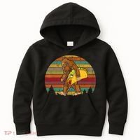 Bigfoot Carrying Taco Funny Cinco De Mayo Boy Men Sasquatch Kids Hoodie thumb 0