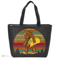 Bigfoot Carrying Taco Funny Cinco De Mayo Boy Men Sasquatch Tote Bag thumb 0