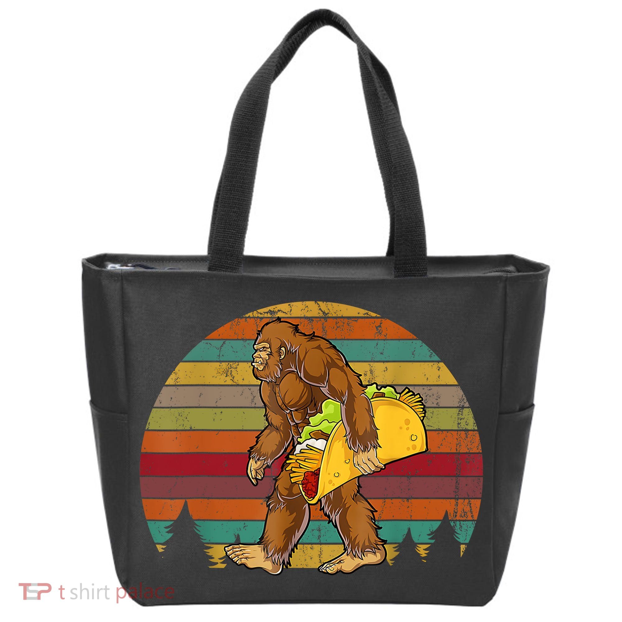 Bigfoot Carrying Taco Funny Cinco De Mayo Boy Men Sasquatch Tote Bag