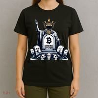 Bitcoin Crypto the new king Funny Vintage Banking System  T-Shirt thumb 4