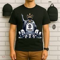 Bitcoin Crypto the new king Funny Vintage Banking System  T-Shirt thumb 6