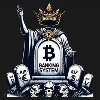 Bitcoin Crypto the new king Funny Vintage Banking System  T-Shirt thumb 7
