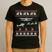 Best Christmas Thanksgiving Gift Pilots Aviation Ugly T-Shirt thumb 3