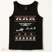 Best Christmas Thanksgiving Gift Pilots Aviation Ugly Tank Top thumb 2