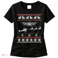 Best Christmas Thanksgiving Gift Pilots Aviation Ugly Women's T-Shirt thumb 0