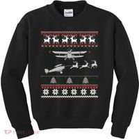 Best Christmas Thanksgiving Gift Pilots Aviation Ugly Kids Sweatshirt thumb 0