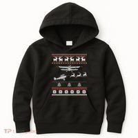 Best Christmas Thanksgiving Gift Pilots Aviation Ugly Kids Hoodie thumb 0