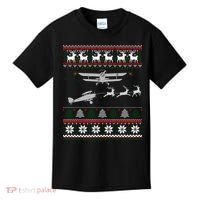 Best Christmas Thanksgiving Gift Pilots Aviation Ugly Kids T-Shirt thumb 0
