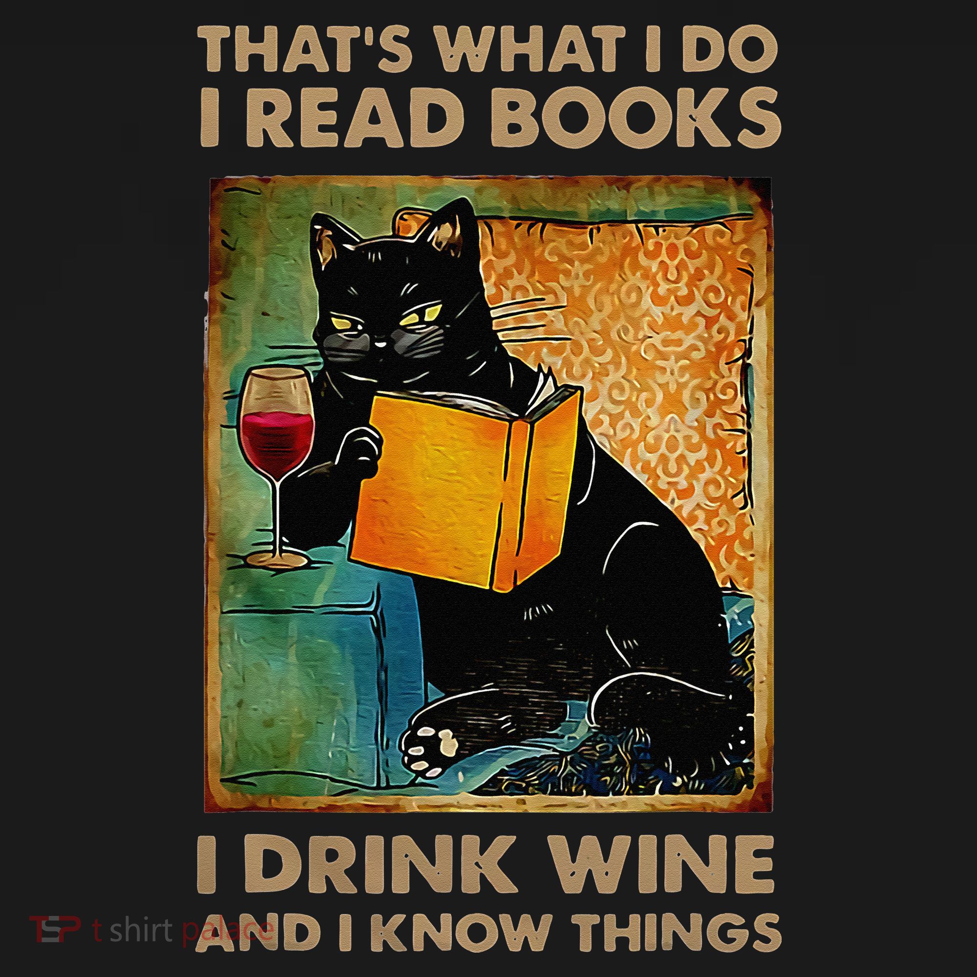 Black Cat That’s What I Do I Read Books I Drink Wine And Women's Hoodie