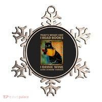 Black Cat That’s What I Do I Read Books I Drink Wine And Ornament thumb 0