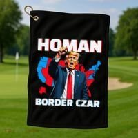 Border Czar Tom Homan Trump President Elect Maga Support Golf Towel thumb 1