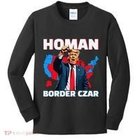 Border Czar Tom Homan Trump President Elect Maga Support Kids Long Sleeve Shirt thumb 0