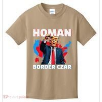 Border Czar Tom Homan Trump President Elect Maga Support Kids T-Shirt thumb 0